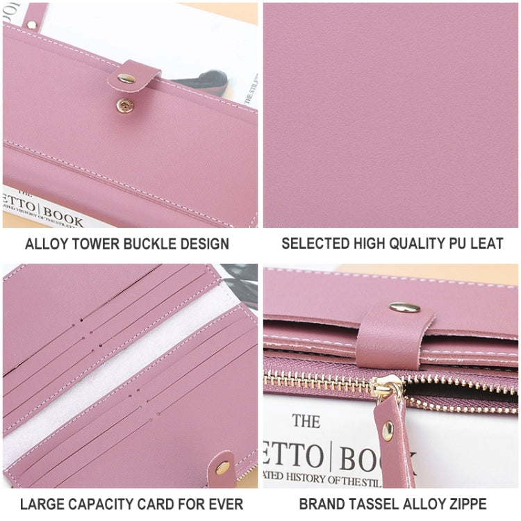 Long Women Hasp Leather Clutch Coin Purse Wallets