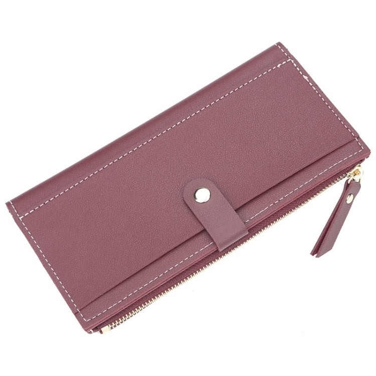 Long Women Hasp Leather Clutch Coin Purse Wallets