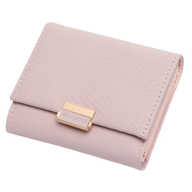 Luxury Wallet Female Leather Women Leather Purse Plaid Wallet Ladies Hot Change Card Holder Coin Small Purses for Girls
