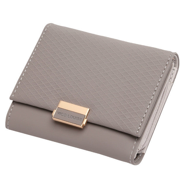 Luxury Wallet Female Leather Women Leather Purse Plaid Wallet Ladies Hot Change Card Holder Coin Small Purses for Girls
