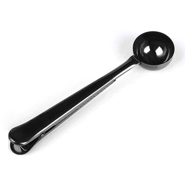 Multifunction Kitchen Coffee Scoop With Clip Stainless Steel Tea Coffee Measuring Cup Coffee Scoop