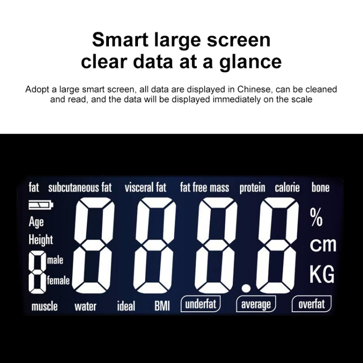 LCD Display Body Electronic Smart Weighing Scales Bathroom Scale Digital Human Weight Scales
