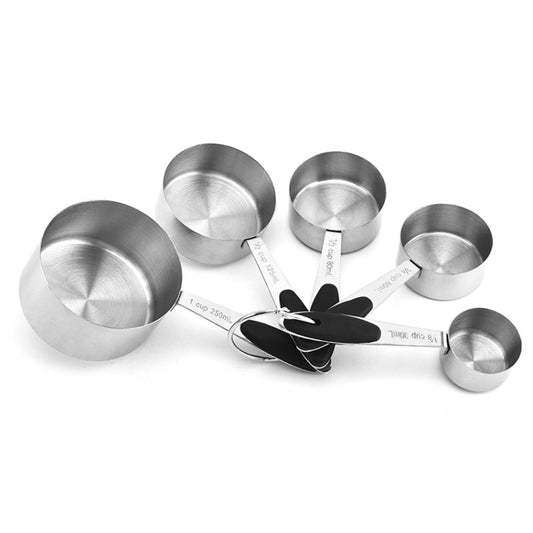 Stainless Steel Measuring Spoon Set Coffee Spoon Baking Kitchen Gadget, Measuring Cup 5 in 1, Measuring Spoon 5 in 1, 5 in 1 Measuring Spoon(Color), 5 in 1 Measuring Cup(Color)