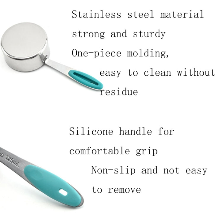 Stainless Steel Measuring Spoon Set Coffee Spoon Baking Kitchen Gadget, Measuring Cup 5 in 1, Measuring Spoon 5 in 1, 5 in 1 Measuring Spoon(Color), 5 in 1 Measuring Cup(Color)