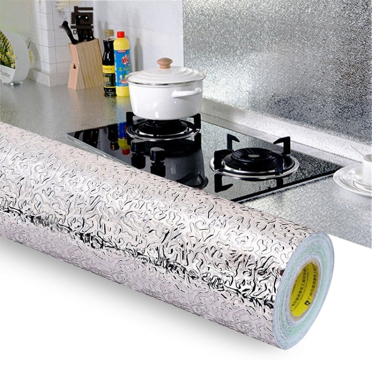 Kitchen Wall Stove Aluminum Foil Oil-proof Stickers Anti-fouling High-temperature Self-adhesive Croppable Wallpaper Wall Sticker