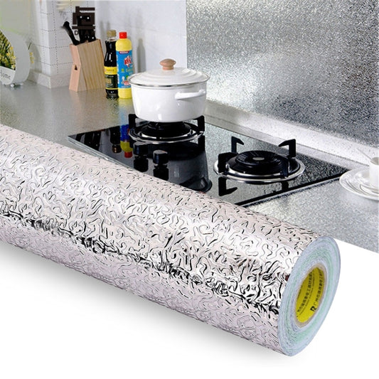 Kitchen Wall Stove Aluminum Foil Oil-proof Stickers Anti-fouling High-temperature Self-adhesive Croppable Wallpaper Wall Sticker