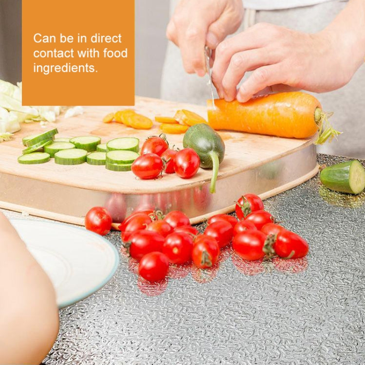 Kitchen Wall Stove Aluminum Foil Oil-proof Stickers Anti-fouling High-temperature Self-adhesive Croppable Wallpaper Wall Sticker