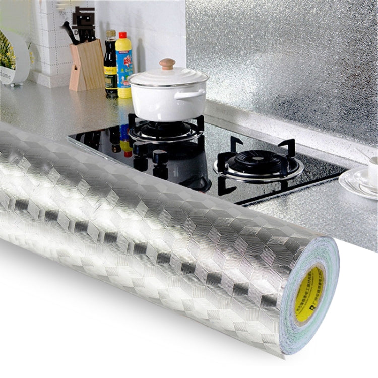 Kitchen Wall Stove Aluminum Foil Oil-proof Stickers Anti-fouling High-temperature Self-adhesive Croppable Wallpaper Wall Sticker