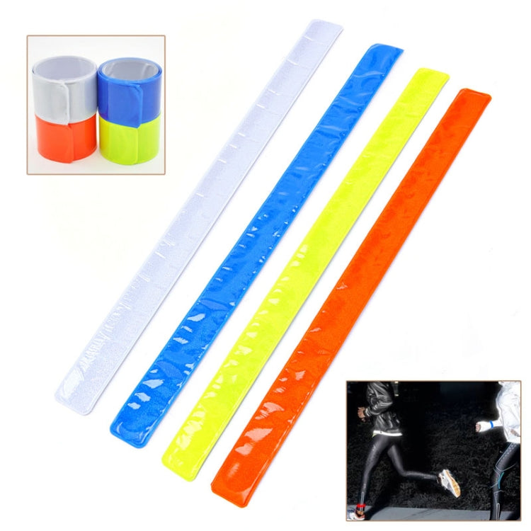 4 PCS Bike Bicycle Cycling Band Arm Leg Pant Reflective Strap Belt Safety Reflector