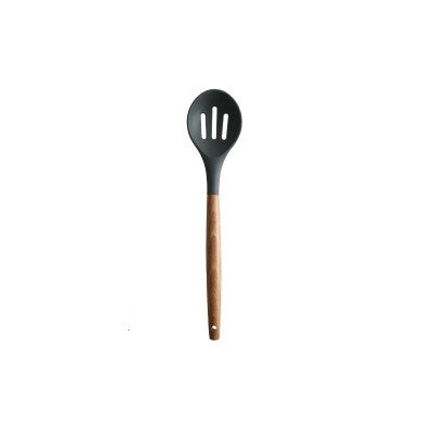 Silicone Wood Handle Spatula Heat-resistant Soup Spoon Non-stick Special Cooking Shovel Kitchen Tools