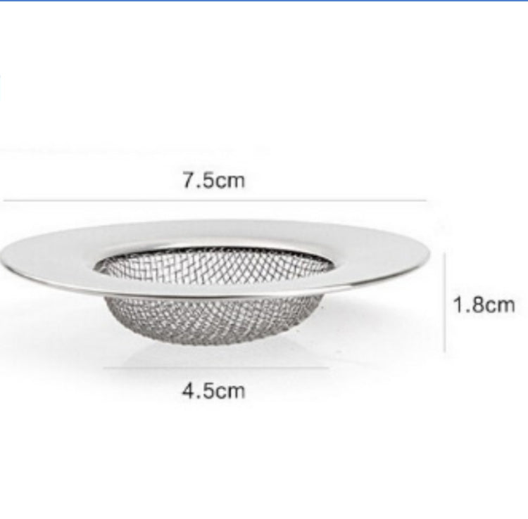 2 PCS Stainless Steel Bathtub Hair Catcher Stopper Shower Drain Hole Filter Metal Sink Strainer