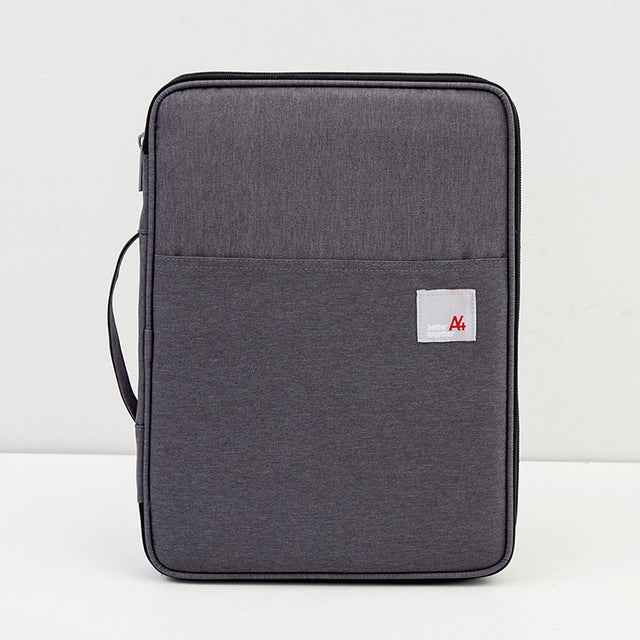 Multi-functional A4 Document Bags Portable Waterproof Oxford Cloth Storage Bag for Notebooks，Size: 33cm*24*3.5cm