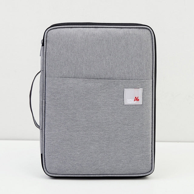 Multi-functional A4 Document Bags Portable Waterproof Oxford Cloth Storage Bag for Notebooks，Size: 33cm*24*3.5cm