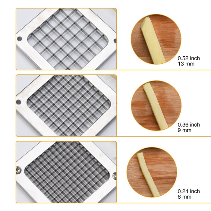 Manual Cut French Fries Machine Potato Cutter Chips Blades Fruit Vegetable Making Machine