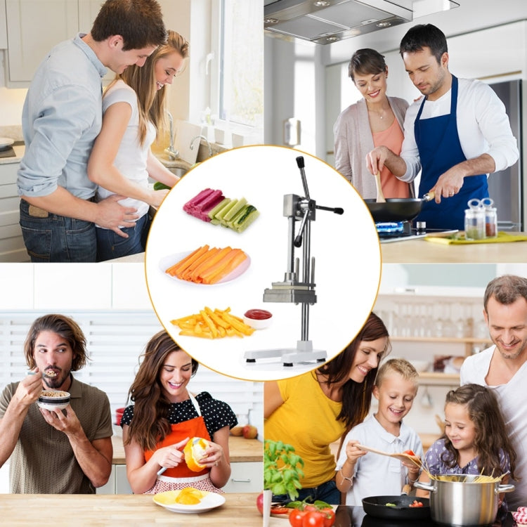 Manual Cut French Fries Machine Potato Cutter Chips Blades Fruit Vegetable Making Machine