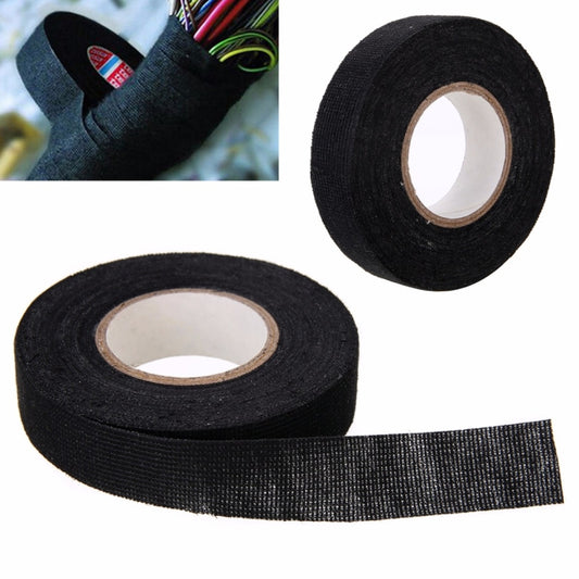 Heat-resistant Wiring Harness Tape Looms Wiring Harness Cloth Fabric Tape Adhesive Cable Protection 25M