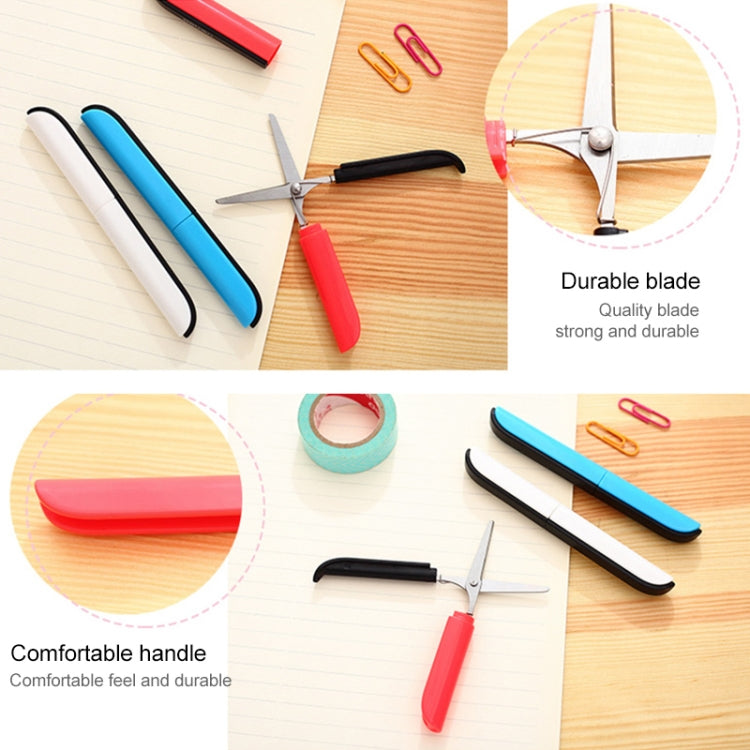 Portable Shears Paper Cutting Folding Safety Mini Stationery Scissors