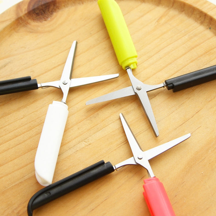 Portable Shears Paper Cutting Folding Safety Mini Stationery Scissors