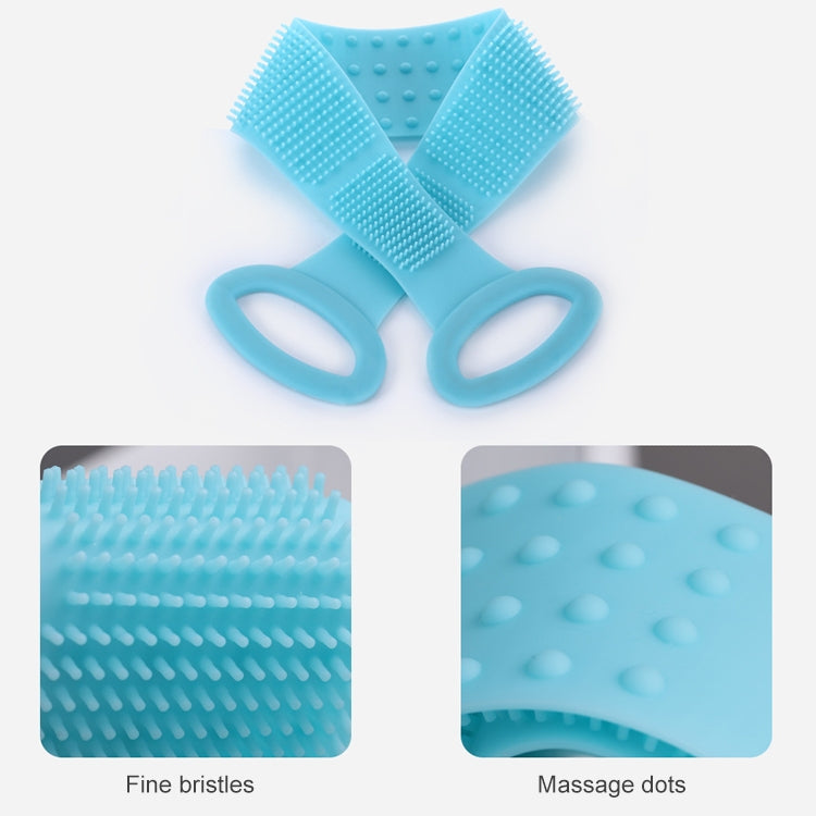Silicone Massage Pull Strap Bath Brush Powerful Exfoliating Rubbing Bath Artifact
