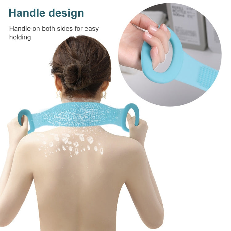 Silicone Massage Pull Strap Bath Brush Powerful Exfoliating Rubbing Bath Artifact