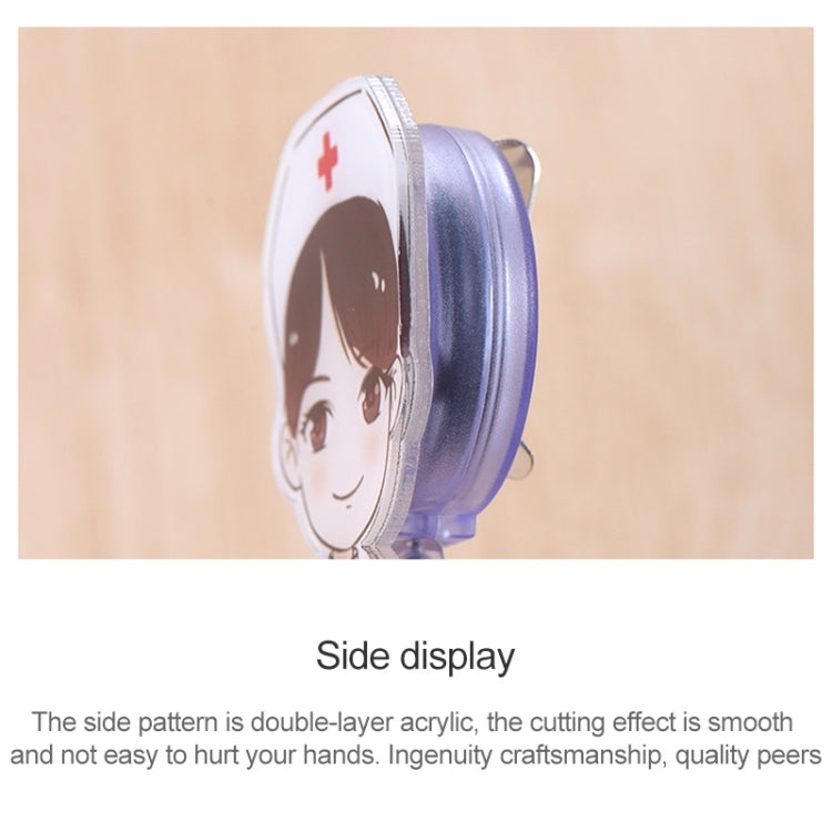 Cute Retractable Badge Reel Student Nurse ID Name Card Badge