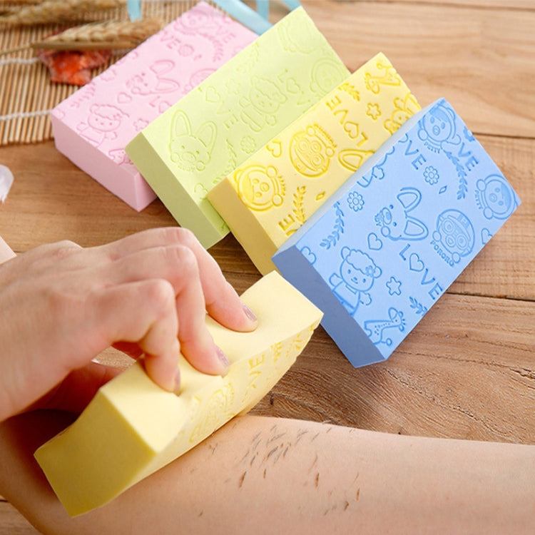 Baby Shower Spa Bath Square Sponge Body Cleaning Scrub