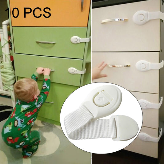 10 PCS/Lot Child Lock Protection Of Children Locking Doors For Children Safety Kids Plastic Lock