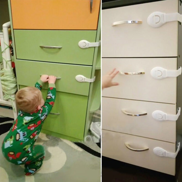 10 PCS/Lot Child Lock Protection Of Children Locking Doors For Children Safety Kids Plastic Lock