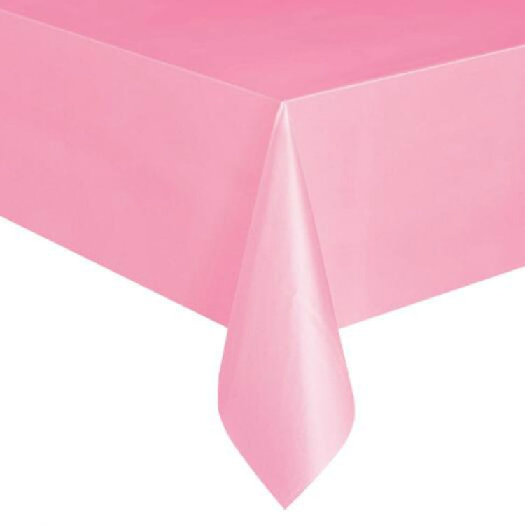 Disposable Plastic Tablecloth Solid Color Wedding Birthday Party Table Cover Rectangle Desk Cloth Wipe Covers