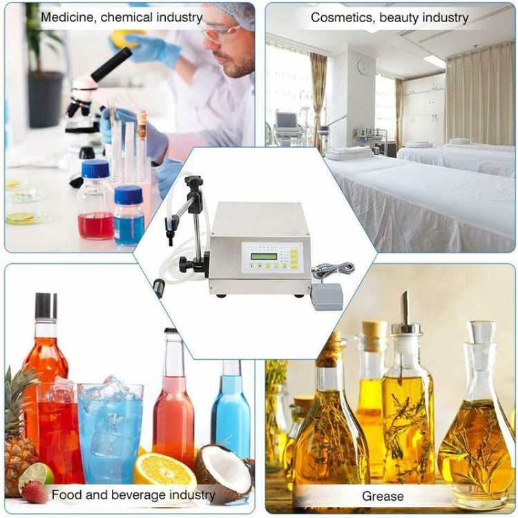 Mini Portable Electric Digital Control Pump Liquid Filling Machine LCD Display Milk Bottles Filler