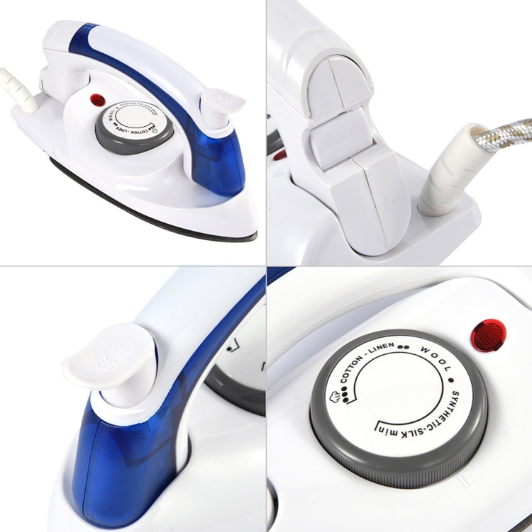 Mini Portable Foldable Electric Steam Iron For Clothes With 3 Gears Teflon Baseplate Handheld Flatiron for Home Travelling