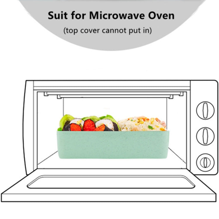 750ml Healthy Material Wheat Straw 2 Layer Lunch Box Dinnerware Food Storage Bento Container Microwave Lunchbox