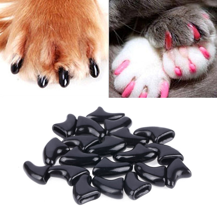20 PCS Silicone Soft Cat Nail Caps / Cat Paw Claw / Pet Nail Protector/Cat Nail Cover