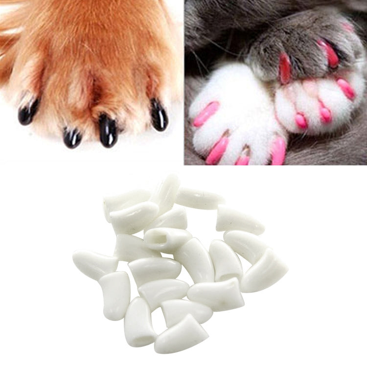 20 PCS Silicone Soft Cat Nail Caps / Cat Paw Claw / Pet Nail Protector/Cat Nail Cover