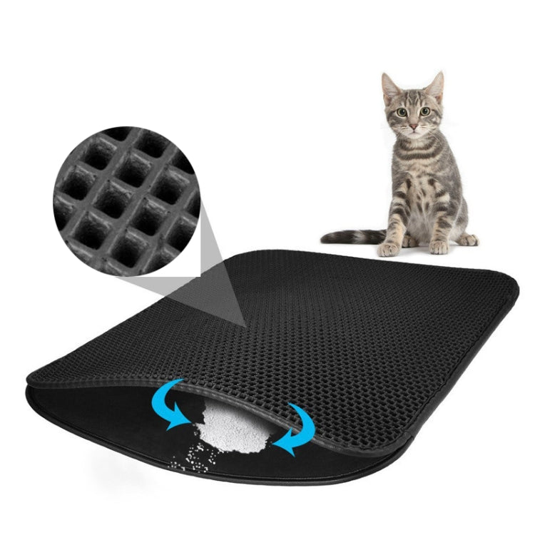 Waterproof Pet Cat Litter Mat EVA Double Layer Cat Litter Trapping Pets Mat Pad Bottom Non-slip Pet Litter Cat Mat