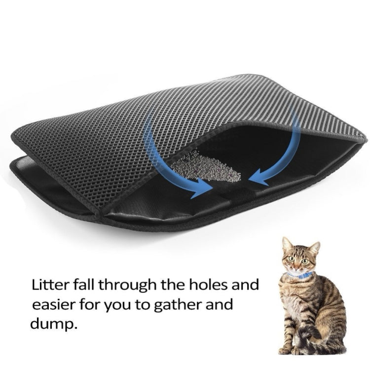 Waterproof Pet Cat Litter Mat EVA Double Layer Cat Litter Trapping Pets Mat Pad Bottom Non-slip Pet Litter Cat Mat