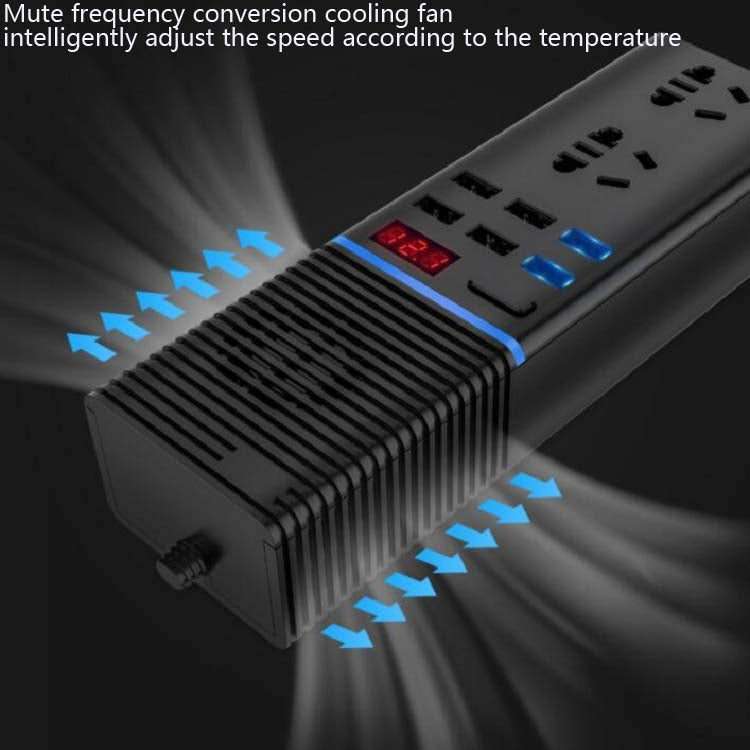 Car Inverter 12v/24v To 220v Household Power Converter Multi-Function Car Socket