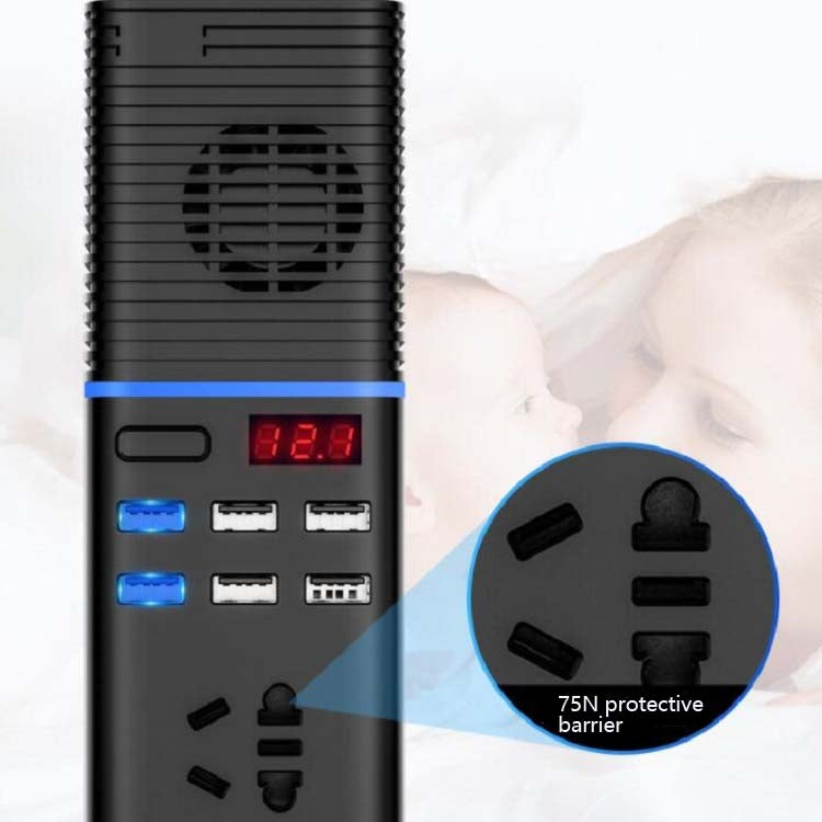 Car Inverter 12v/24v To 220v Household Power Converter Multi-Function Car Socket