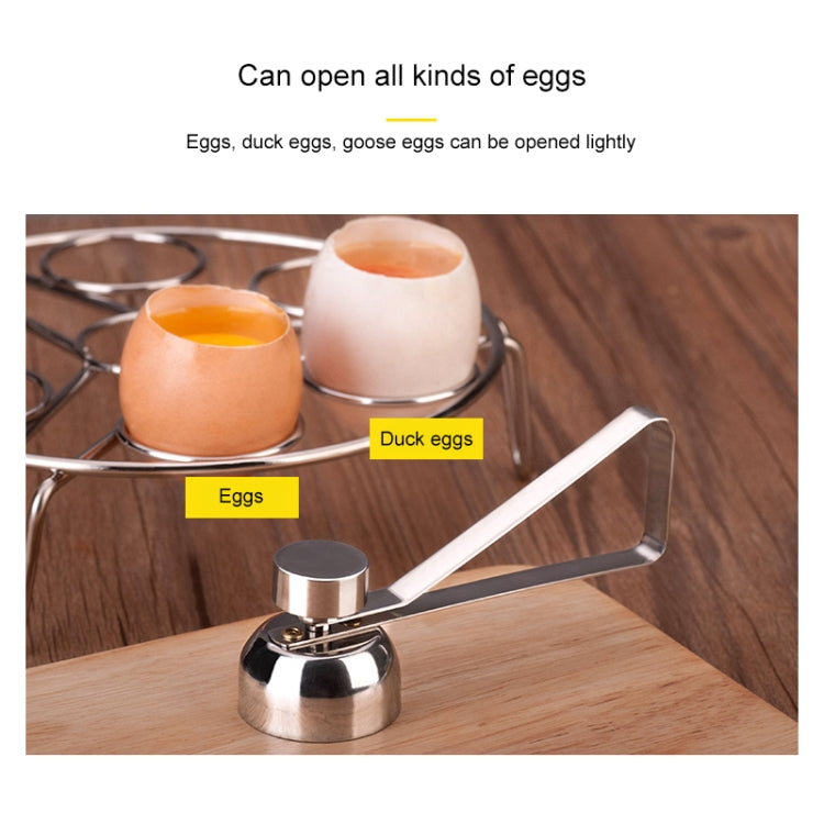 Metal Egg Scissors Egg Topper Cutter Shell Opener Stainless Steel Boiled Raw Egg Creative Kitchen Tools