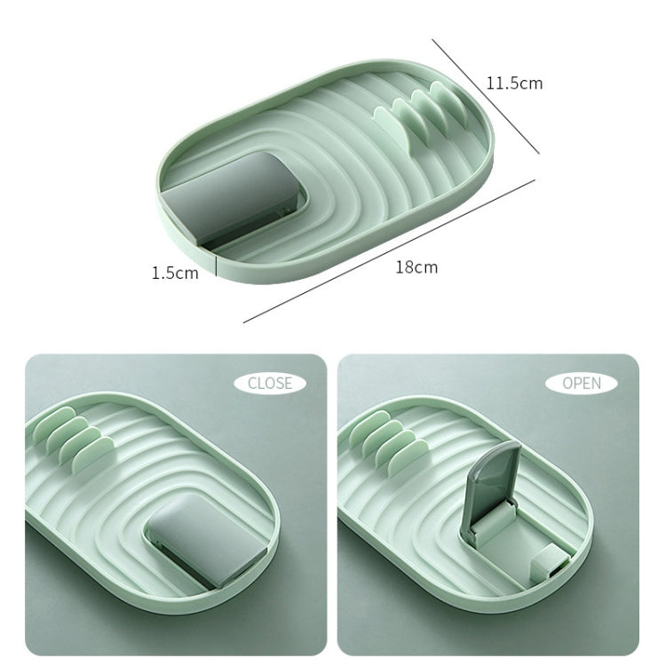 Kitchen Spatula Pot Lid Rack Kitchenware Plastic Storage Rack Random Color Delivery