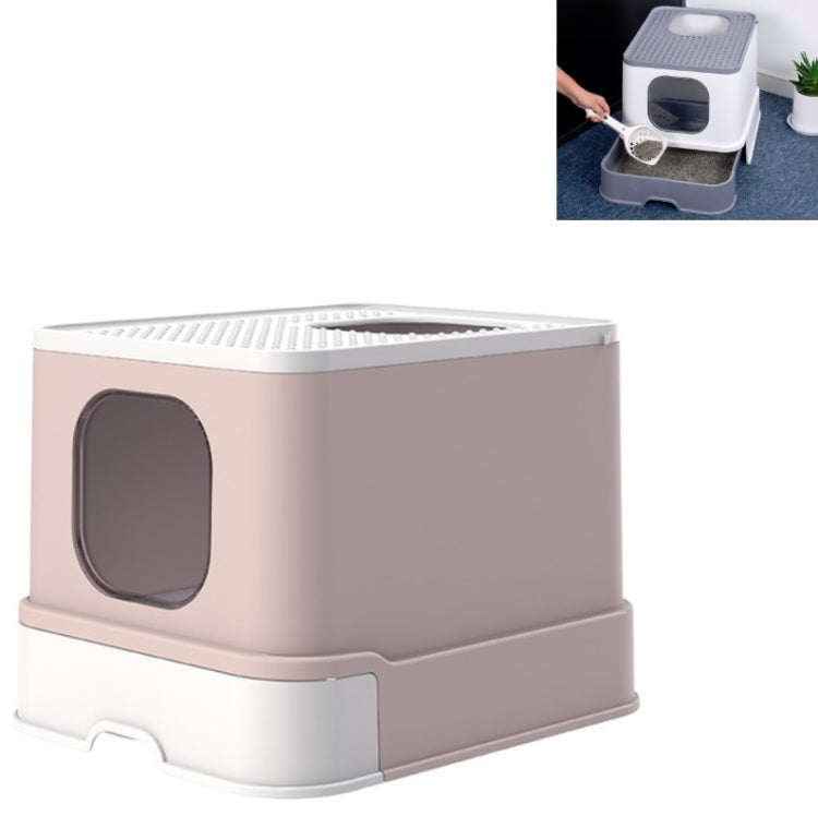 Top Drawer Fully Enclosed Cat Litter Box Pet Supplies