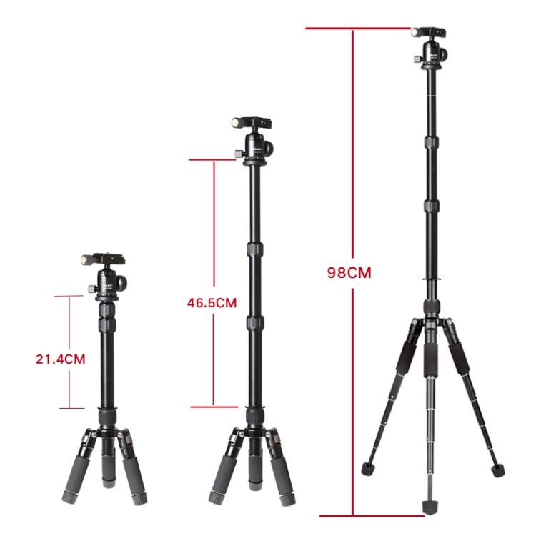 Xiletu FM5S-MINI 5-Section Folding Legs Mini Desktop Tripod Mount