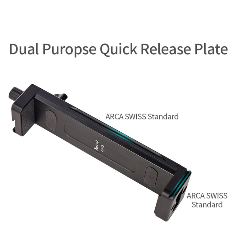 Xiletu Xj15 Live Broadcast Desktop Full Metal Tripod Mount Tablet Pc Phone Clamp With 1/4 Inch Screw Holes & Cold Shoe Base