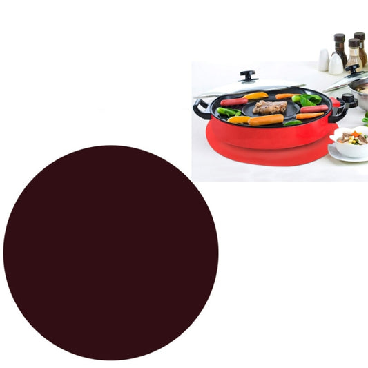 12 Inch Food Grade Silicone Microwave Oven Mat Round Silicone Placemat Non-Slip Insulation Mat