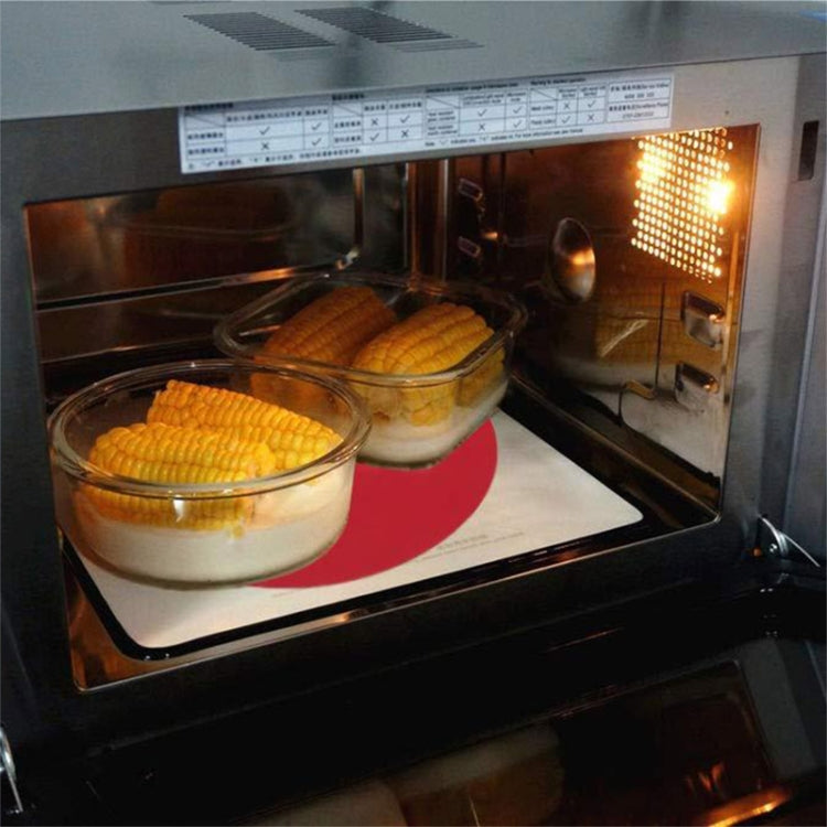 12 Inch Food Grade Silicone Microwave Oven Mat Round Silicone Placemat Non-Slip Insulation Mat