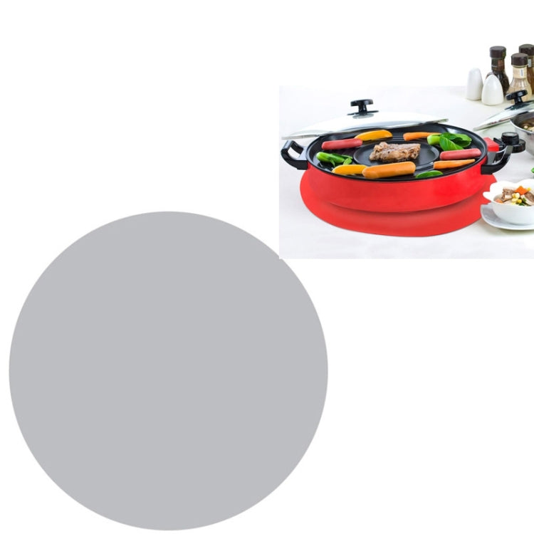 12 Inch Food Grade Silicone Microwave Oven Mat Round Silicone Placemat Non-Slip Insulation Mat