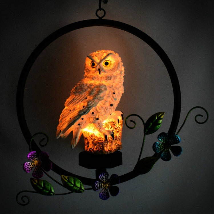 Owl Shape Solar Lawn Light Garden LED Pendant Light
