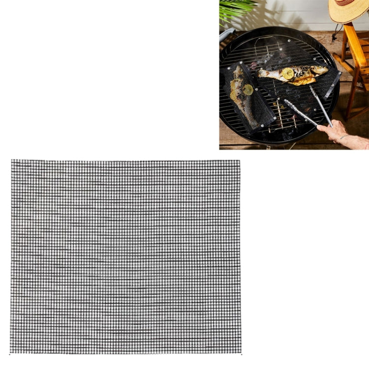 Non-Stick Grid Sheet Teflon Barbecue Mat Grill Grid Mat