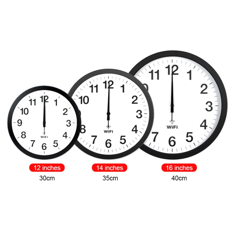 Smart Network Automatic Time Synchronization Wifi Wall Clock Modern Minimalist Silent Living Room Clock