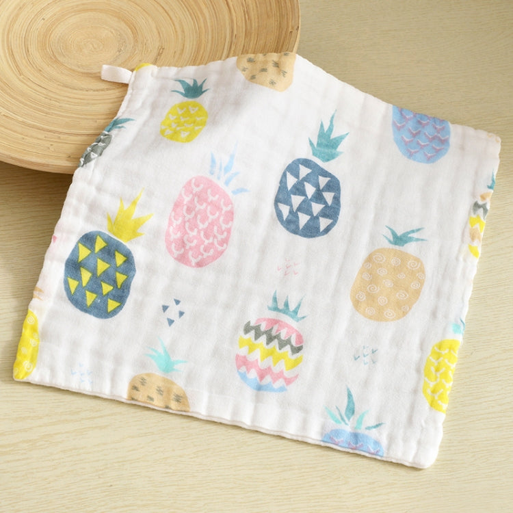 Six-Layer Gauze Cotton Baby Square Handkerchief Saliva Towel Styles Random Delivery
